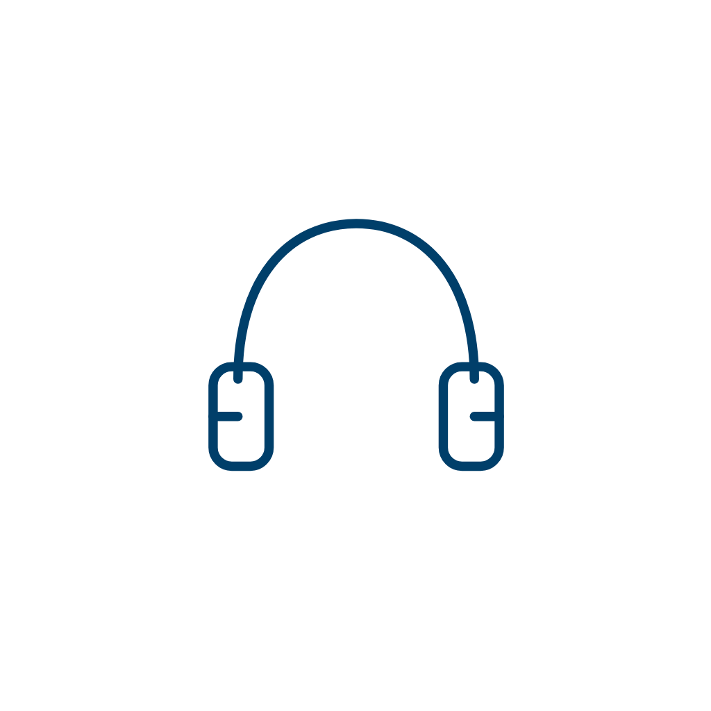Headphones Line Art — Free SVG, PNG, and animated icon for Beauty & Salon
