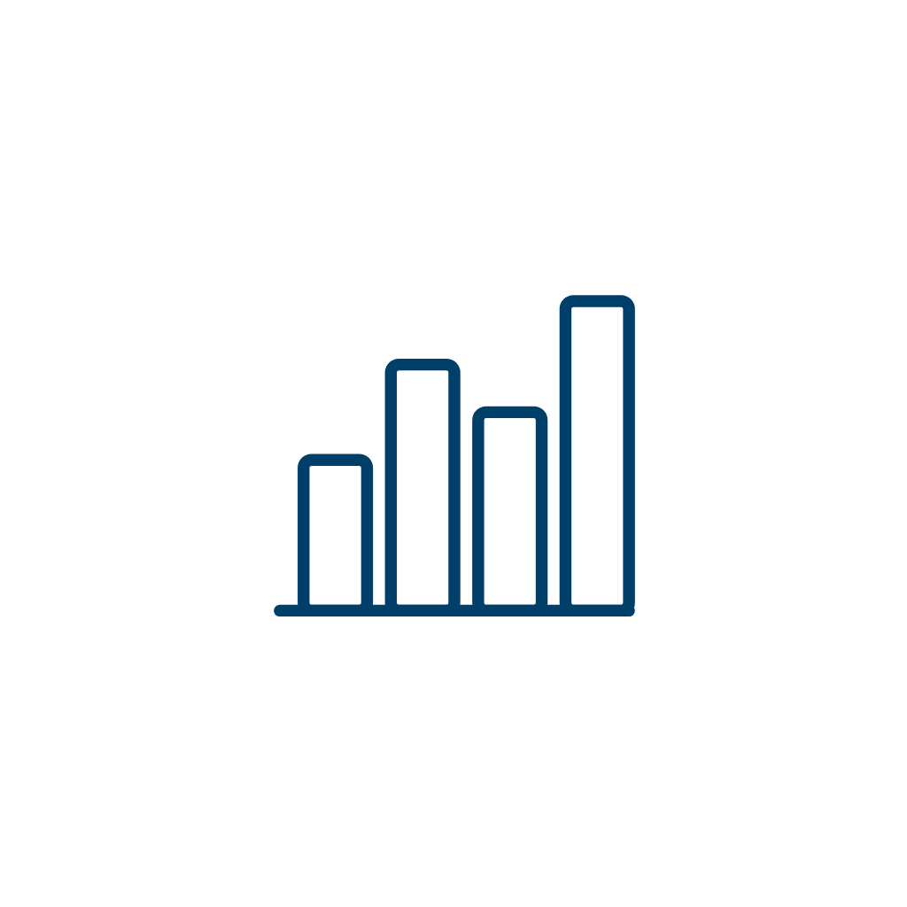 Bar Graph Line Art — Free SVG, PNG, and animated icon for General Business