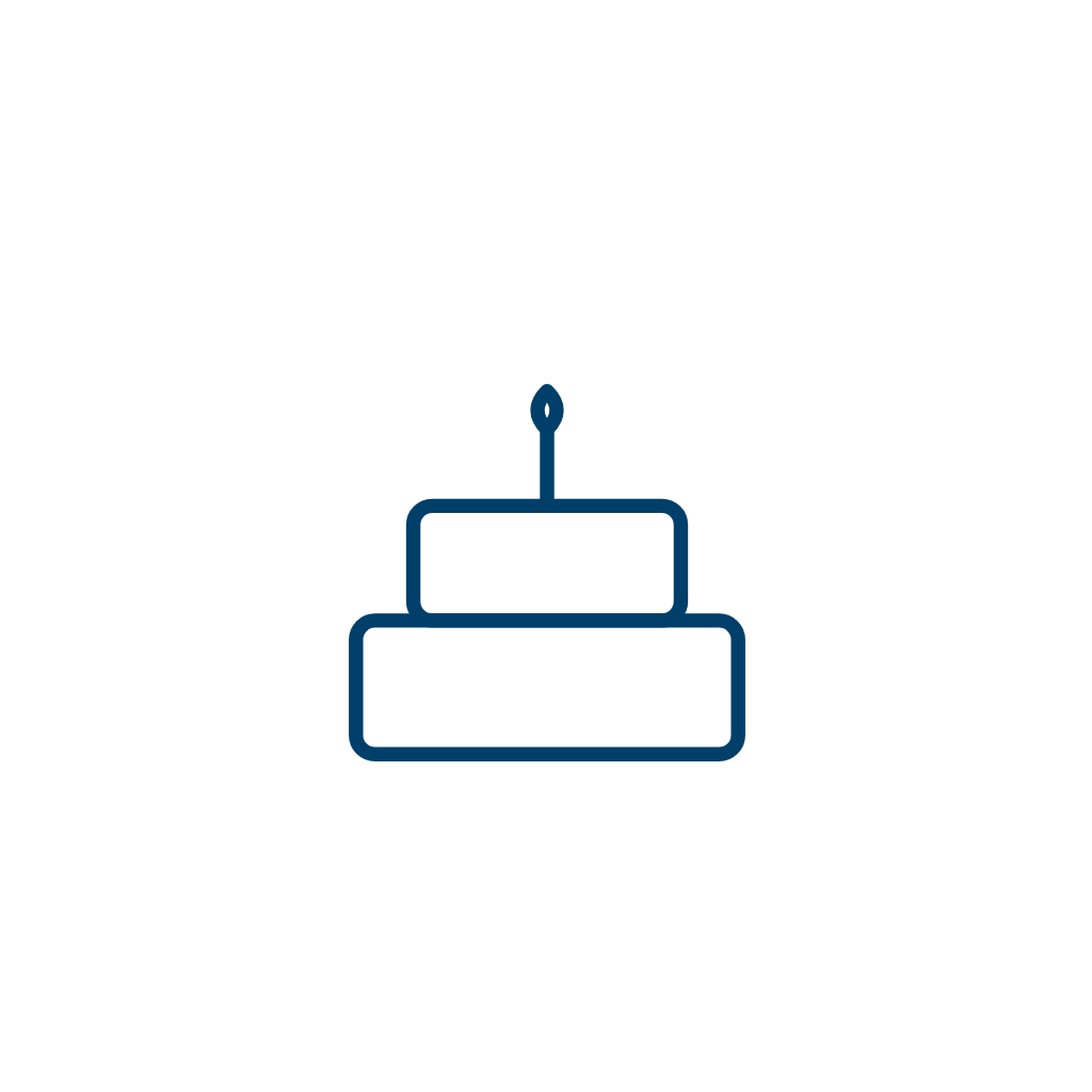 Cake Line — Free SVG, PNG, and animated icon for General Business