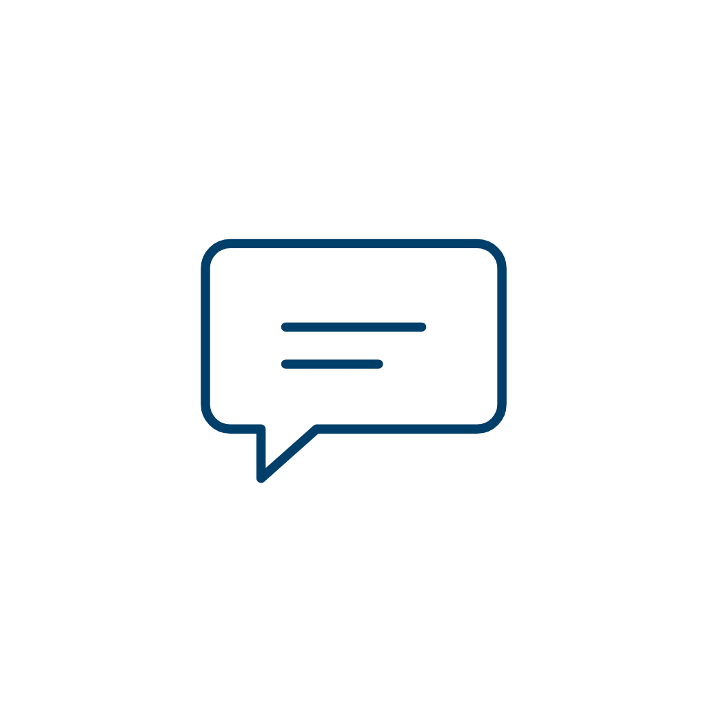 Chat Bubble Line Art — Free SVG, PNG, and animated icon for General Business