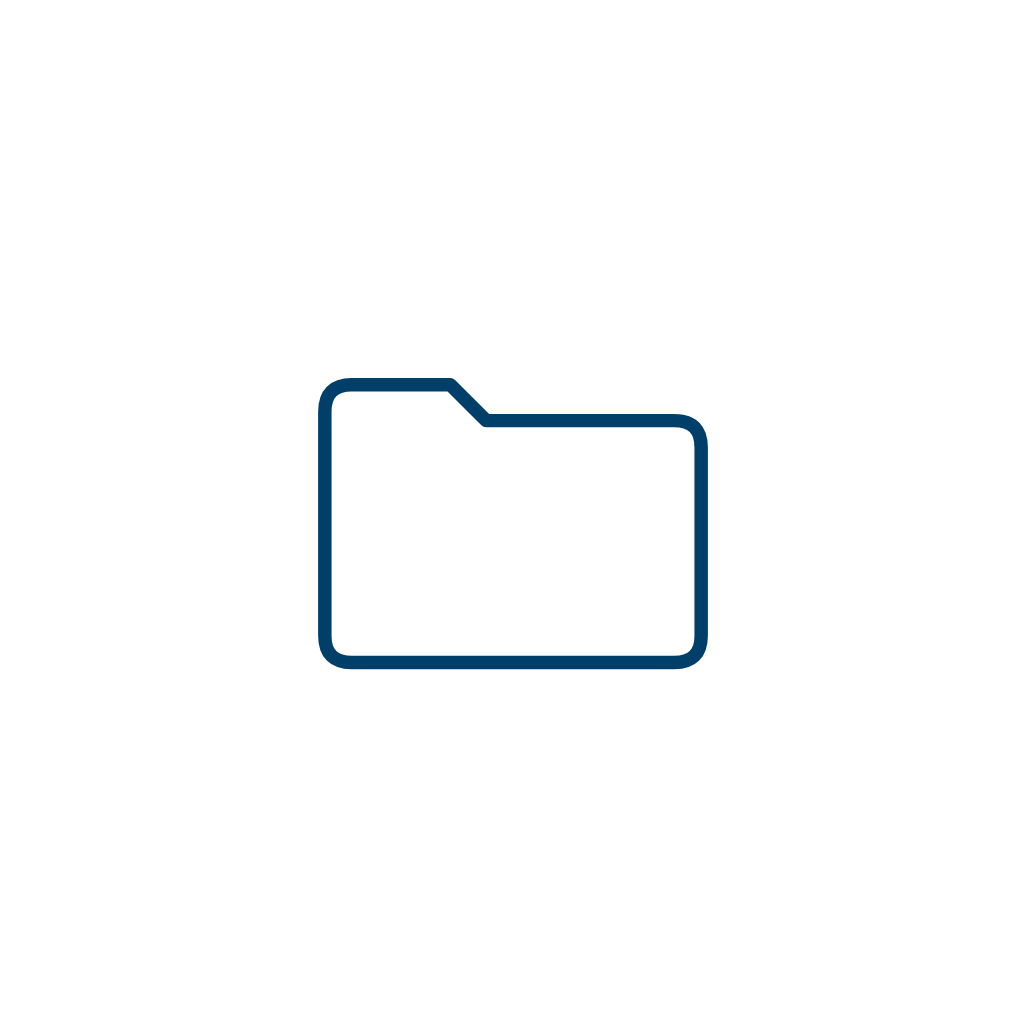 フォルダ（線画）｜ビジネス全般の無料SVG・PNG・アニメーション素材