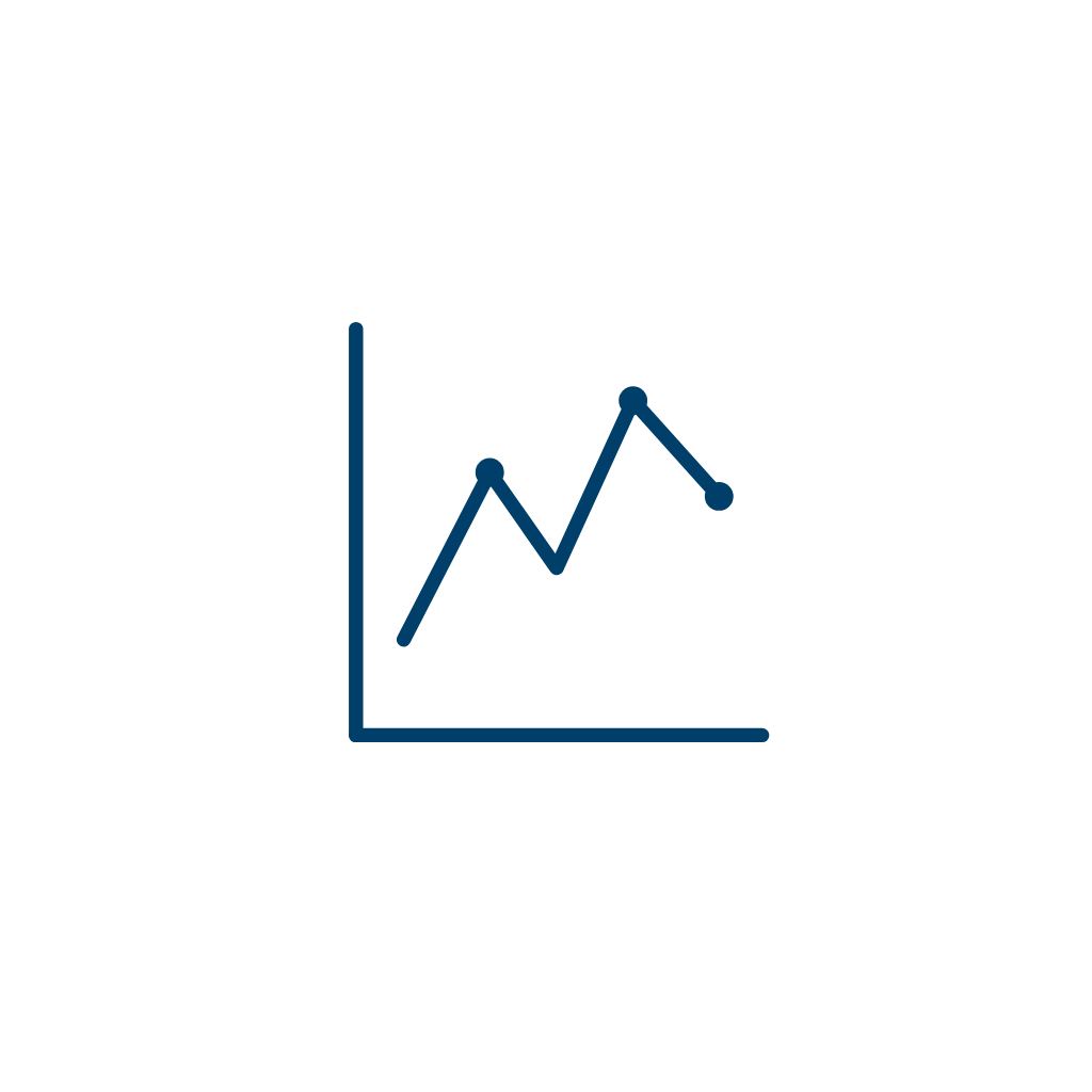 Line Chart Line Art — Free SVG, PNG, and animated icon for General Business