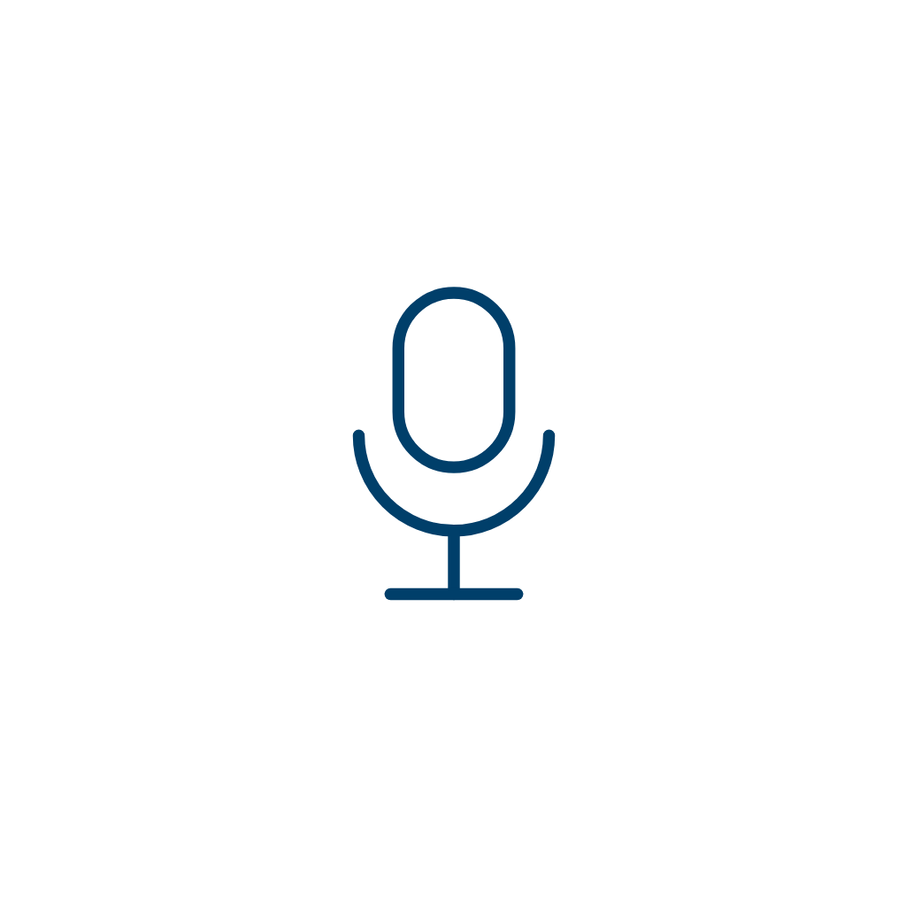 Microphone Line Art — Free SVG, PNG, and animated icon for General Business