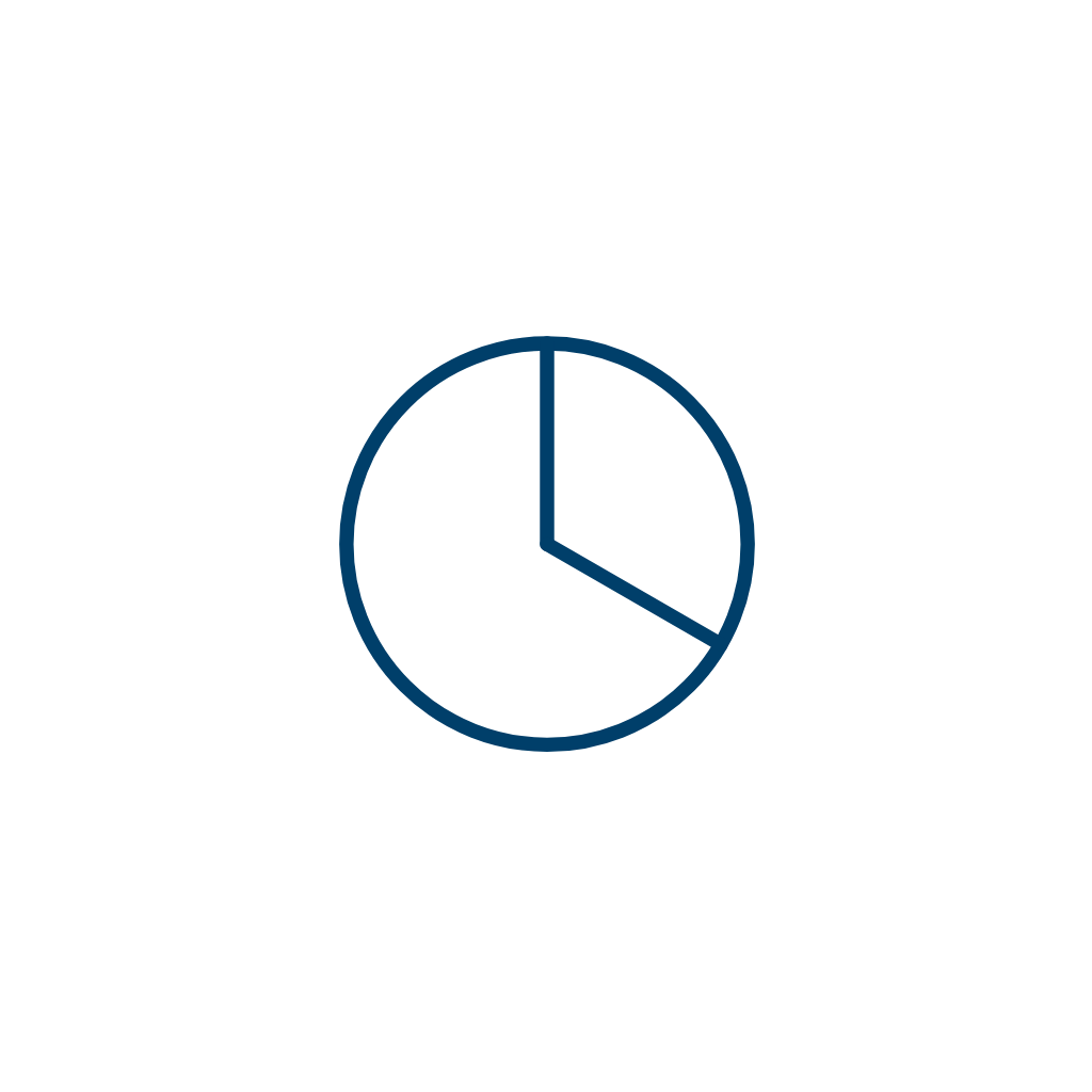 Pie Slice Line Art — Free SVG, PNG, and animated icon for General Business