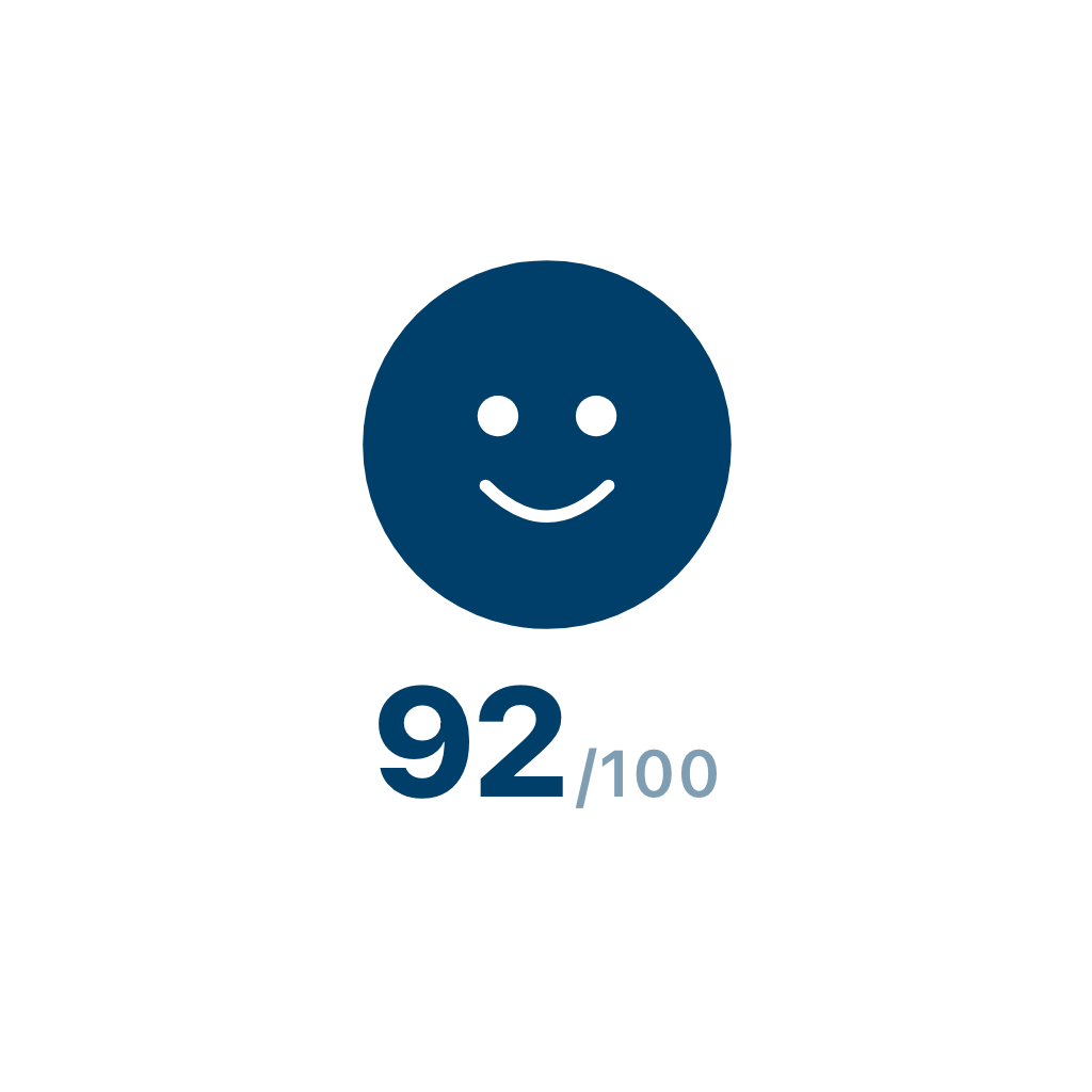 Satisfaction Score — Free SVG, PNG, and animated icon for General Business