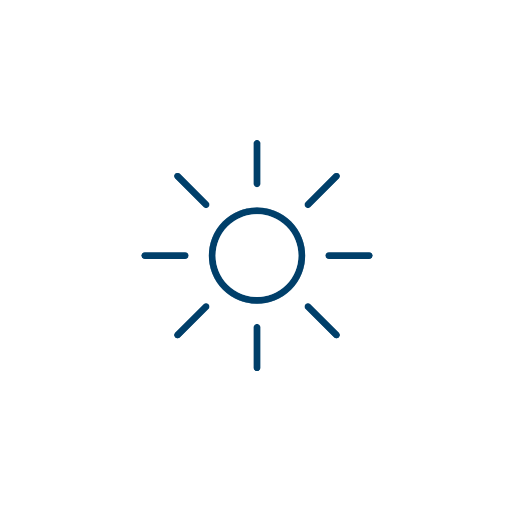 Sun Line Art — Free SVG, PNG, and animated icon for General Business