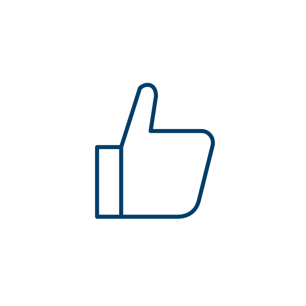 Thumbs Up Line Art — Free SVG, PNG, and animated icon for General Business