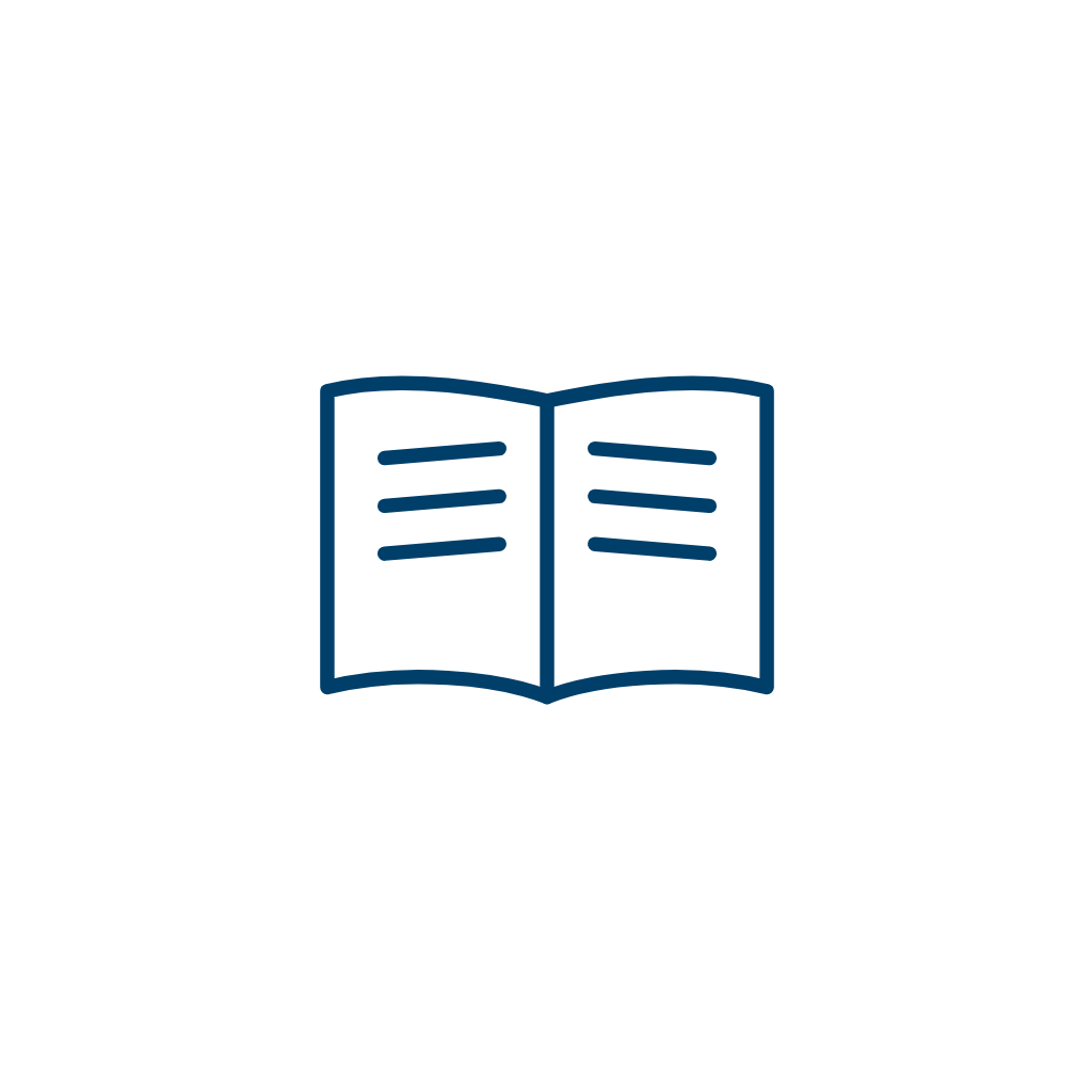 Open Book Line Art — Free SVG, PNG, and animated icon for Education