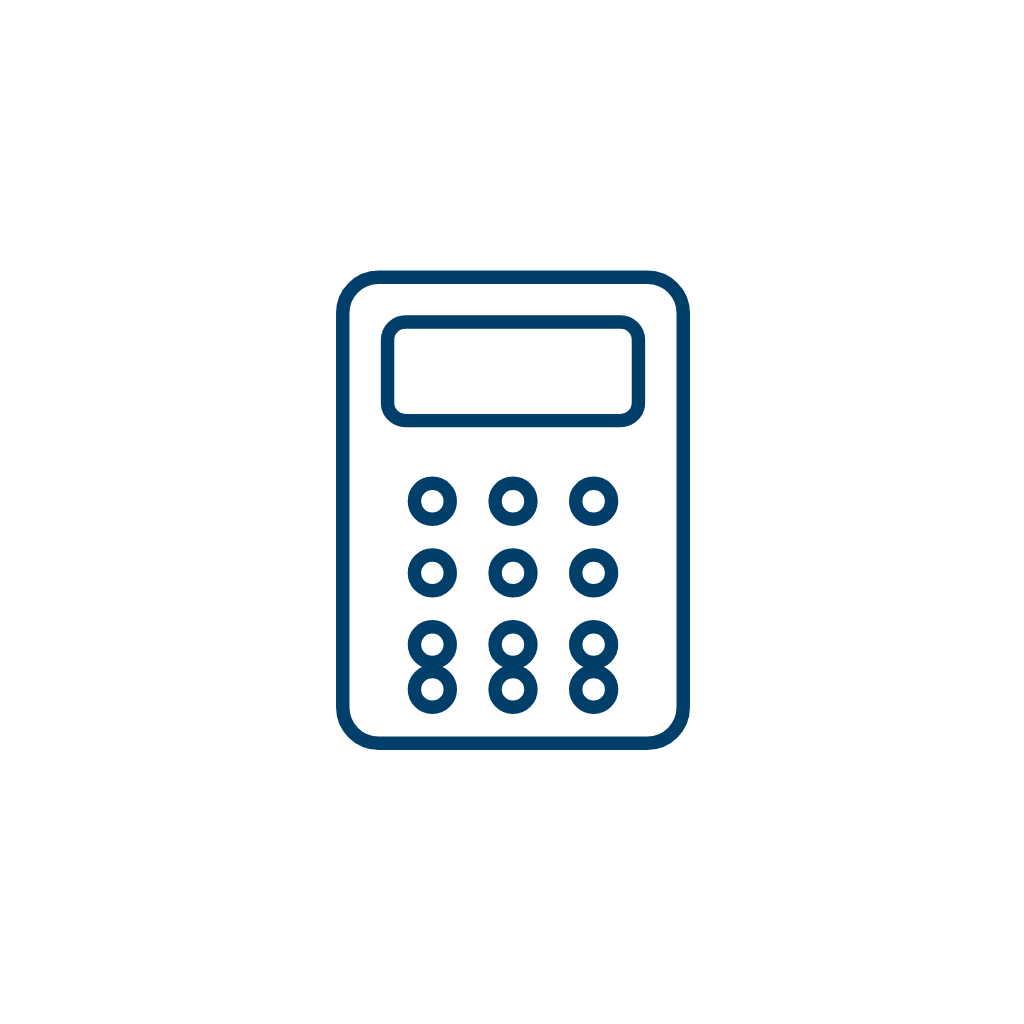 Calculator Line Art — Free SVG, PNG, and animated icon for Finance