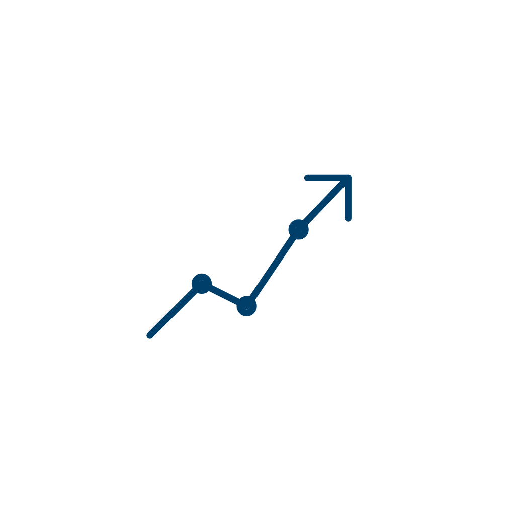 Trend Arrow Line Art — Free SVG, PNG, and animated icon for Finance