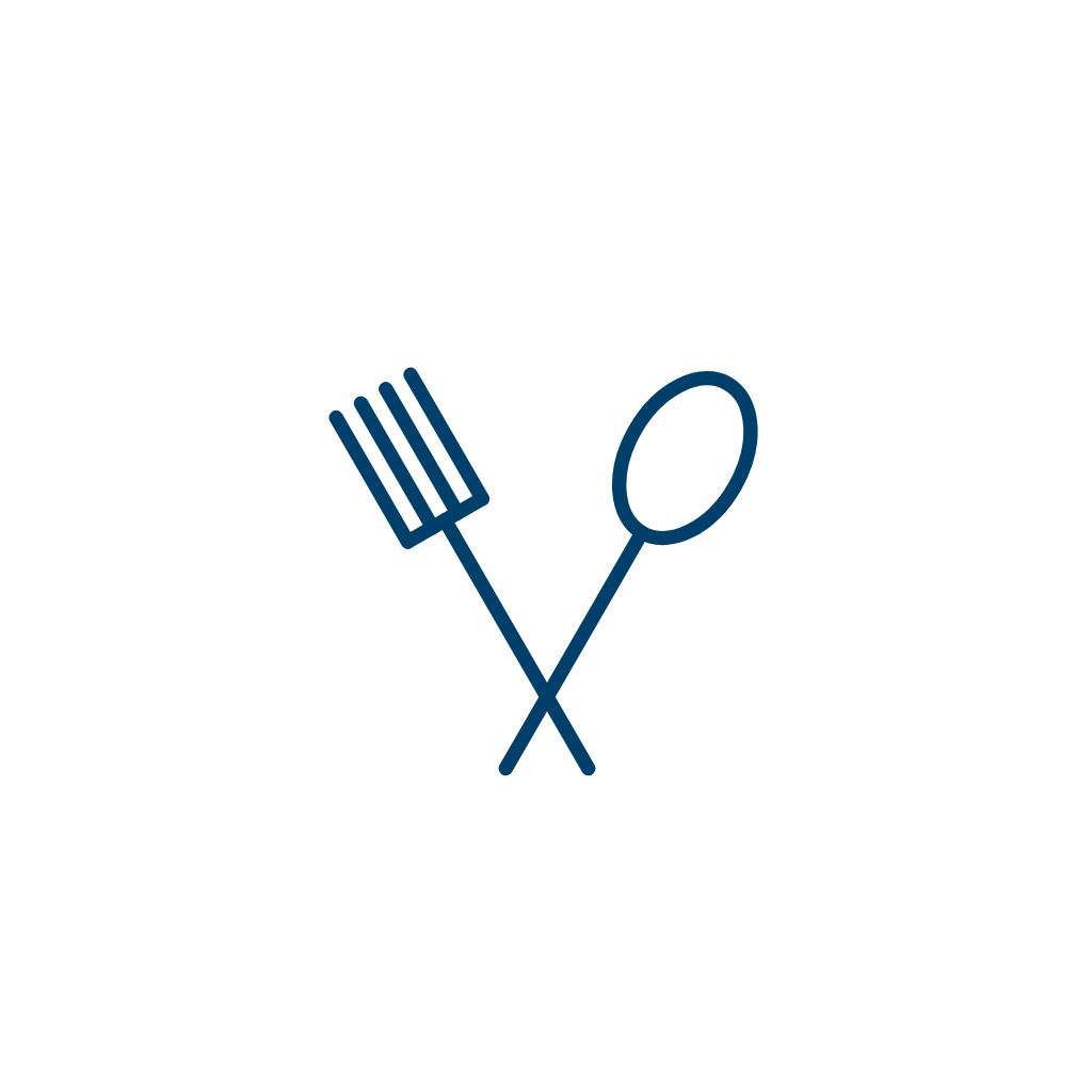 Fork & Spoon Line Art — Free SVG, PNG, and animated icon for Food & Restaurant