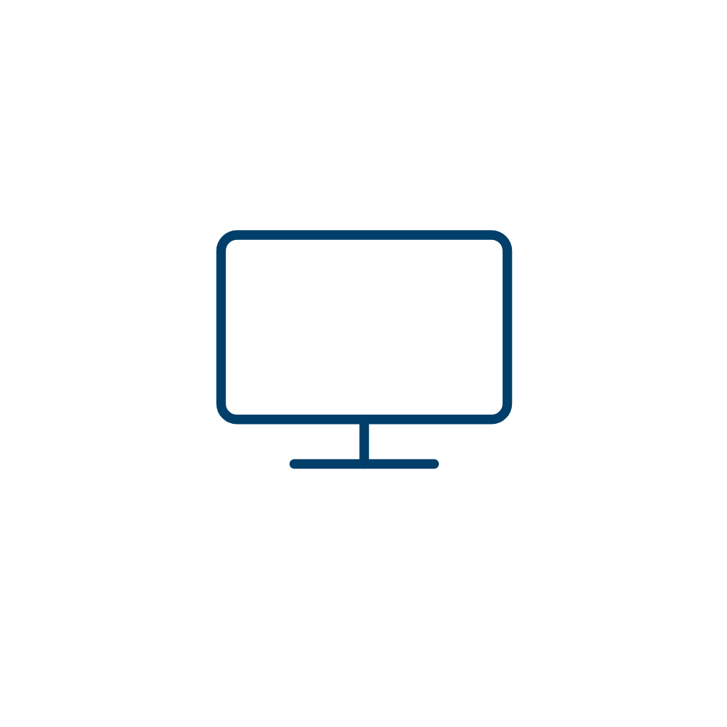 Monitor Line Art — Free SVG, PNG, and animated icon for IT & Technology