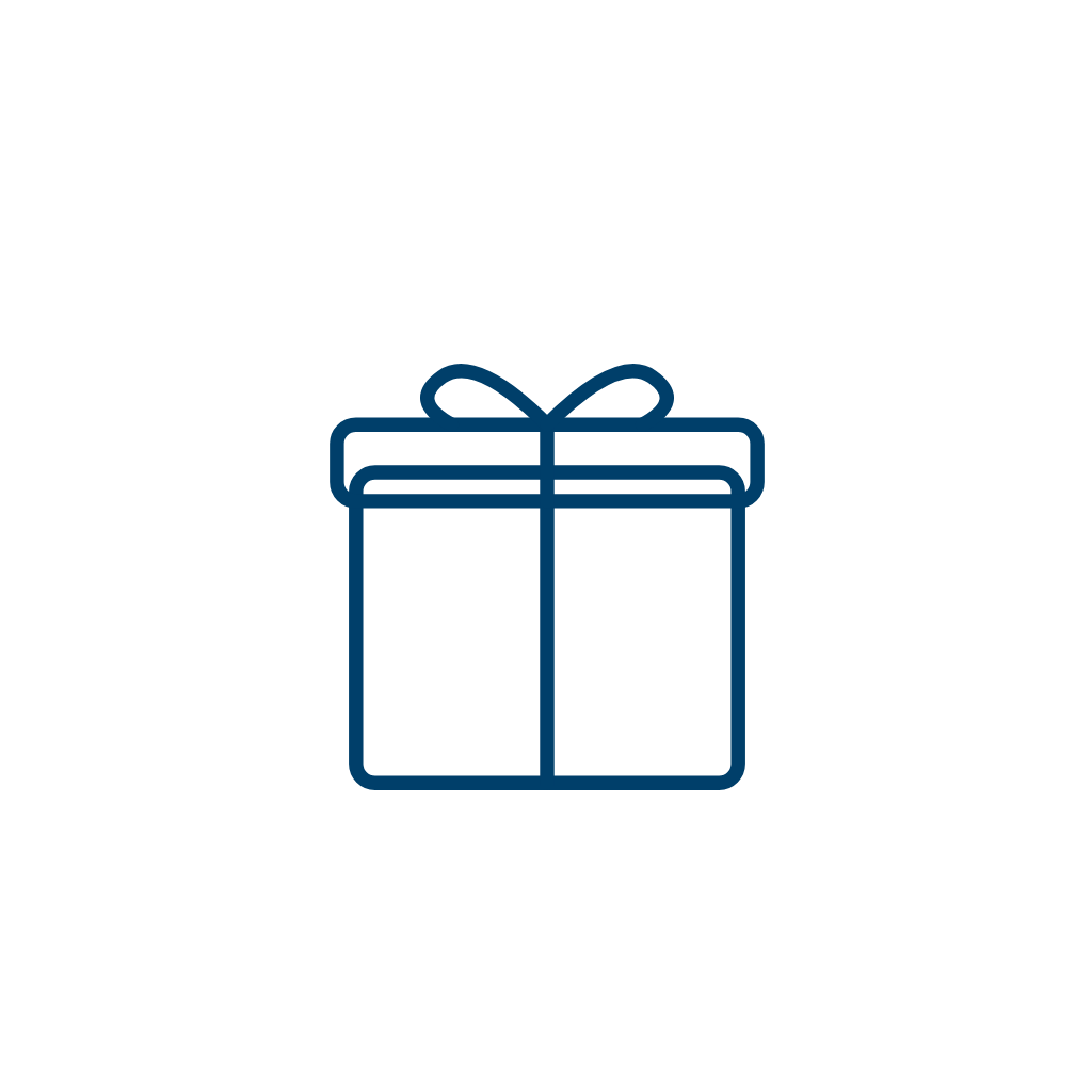 Gift Line Art — Free SVG, PNG, and animated icon for Retail & EC