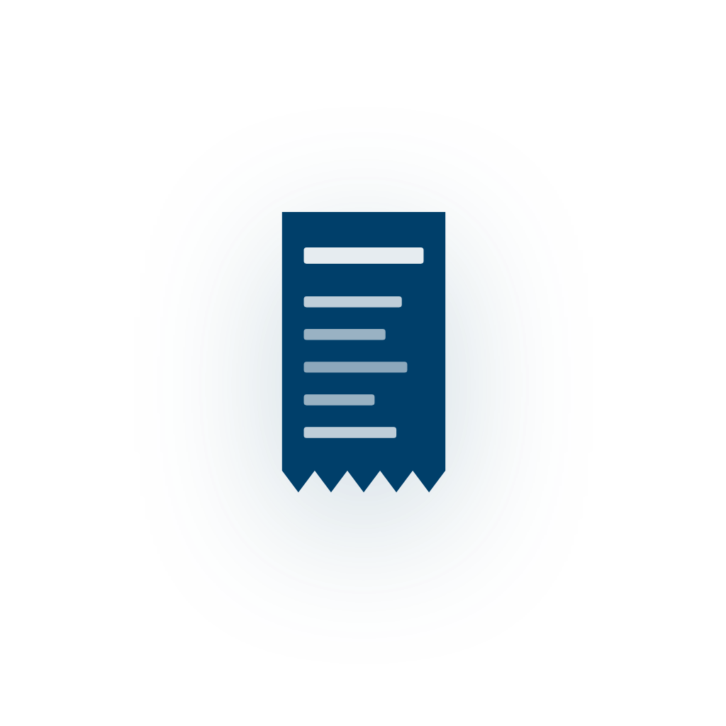 Receipt — Free SVG, PNG, and animated icon for Retail & EC