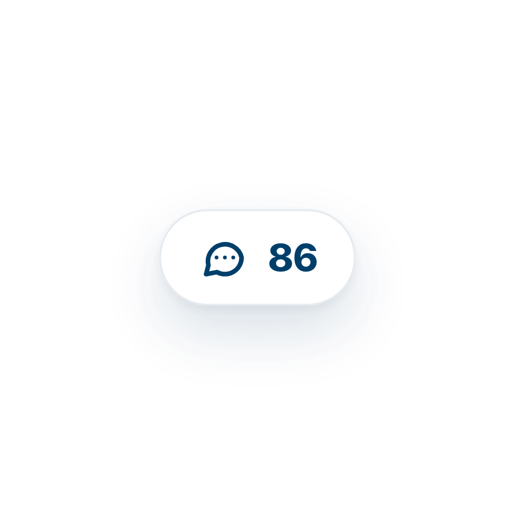 Comment Count — Free SVG, PNG, and animated icon for Social Media & Marketing