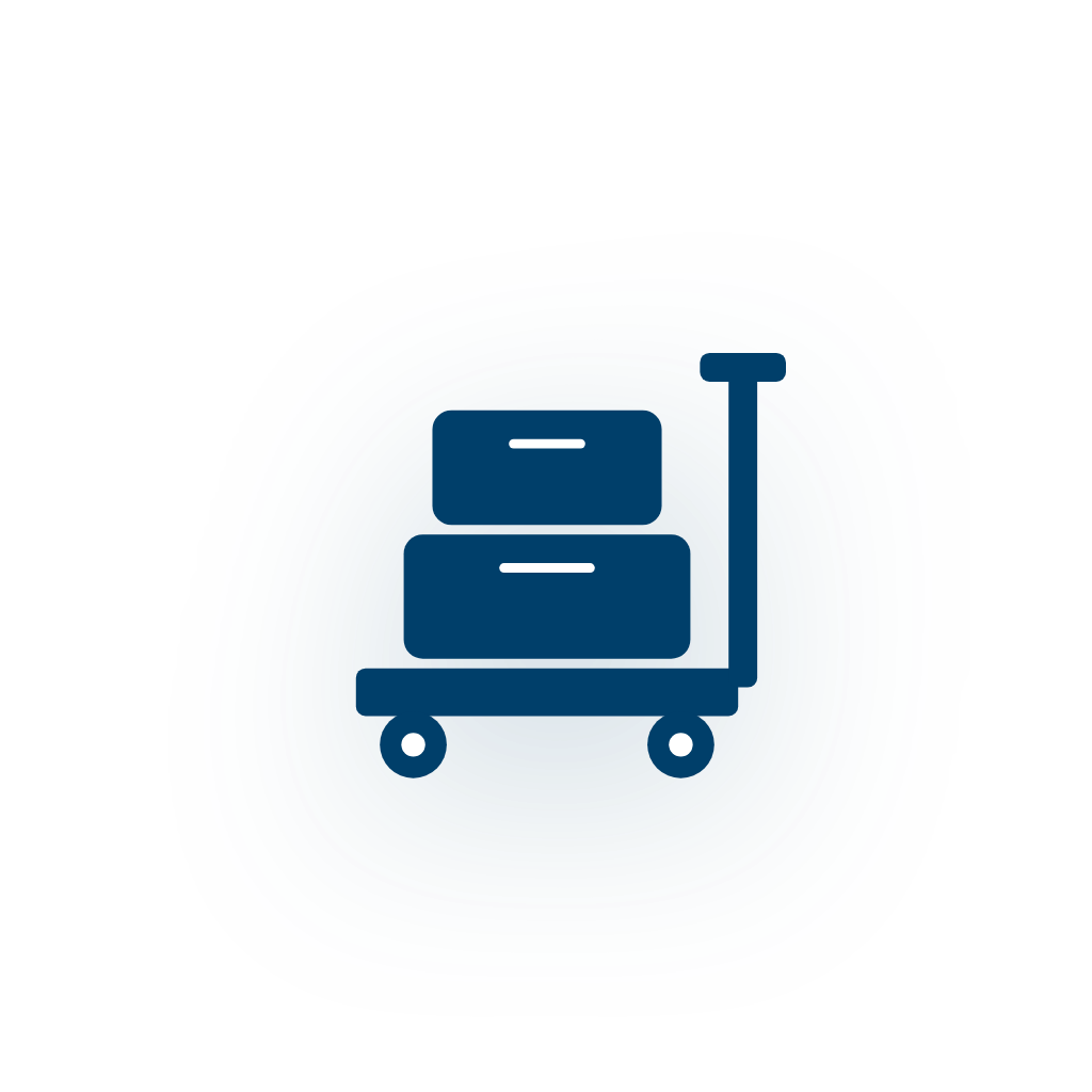 Luggage Cart — Free SVG, PNG, and animated icon for Travel & Tourism